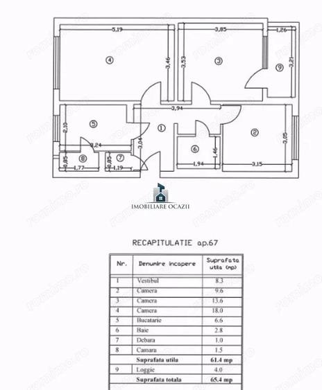 Apartament 3 Camere Decomandat Emil Racovita - 1