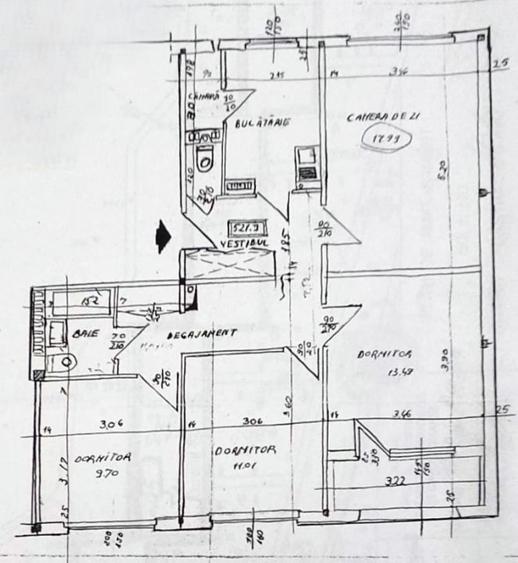 Apartament cu 4 camere decomandat în Brâncoveanu