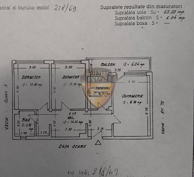 3 camere decomandat | Zona FAR | ABATOR | 71 mp | Etaj 5/10 | Centrală gaz - 19