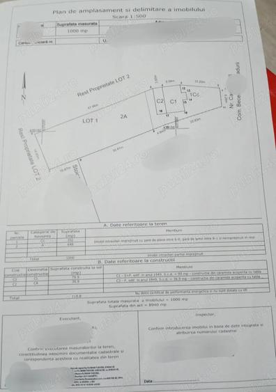 Vand casa cu teren in Com Beceni - 1