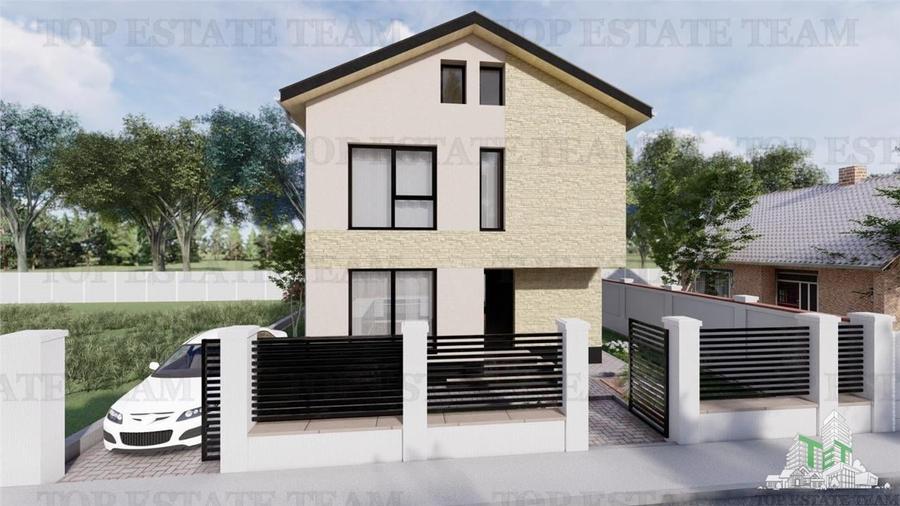 Vila pe stil modern, individuala cu 4 camere , 3 bai , Living , terasa,incalzilr - 2