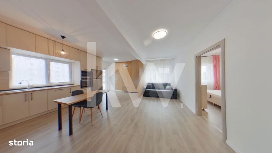 Apartament cu 2 camere decomandat, mobilat în Sânpetru