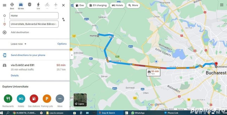 Casă cu 3 camere cu Teren 225 Mp în Joița