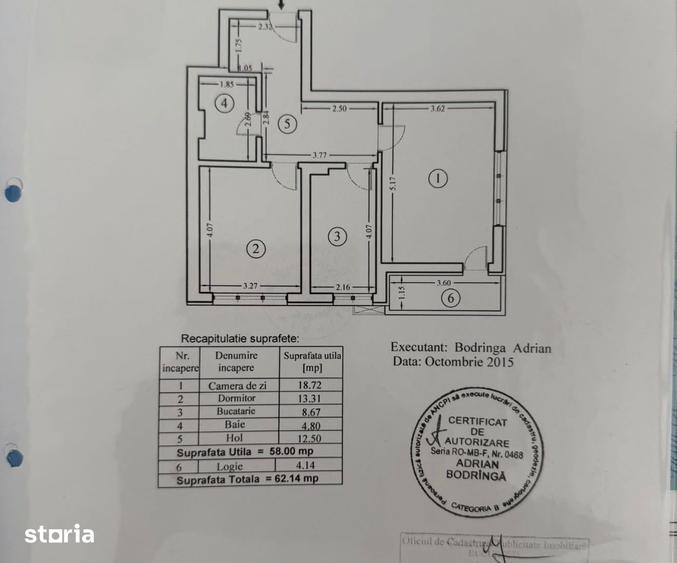 2 camere + Parcare Parcul Linei Lujerului 62mp Centrala Plaza Mal 2015 - 14
