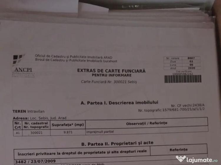 Teren ultracentral Sebis pentru spatii comerciale,depozite,access din 2 strazi 9871mp - 1