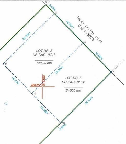 Teren intravilan 500mp in Giarmata-Vii - 1