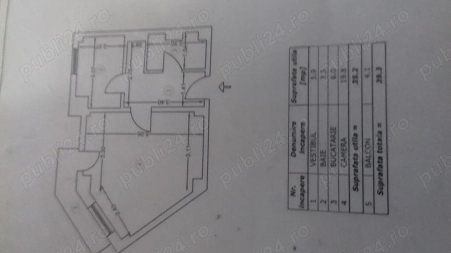 Vand garsoniera conforr 1 etaj 5 din 7 fara imbunata?iri,zona Mantuleasa ,aproape de centruBucuresti - 1