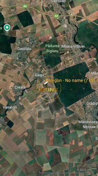 Teren extravilan de vanzare Moara Vlasiei, Gagu, Ilfov 7.151 mp - 5