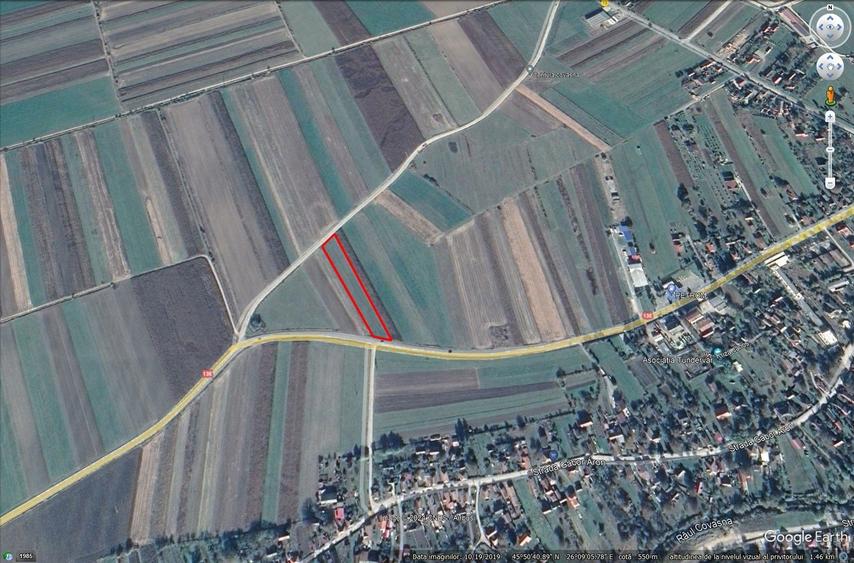 Teren investiție, 4272 mp , front 27 ml la DN, 26 ml la Centură Oraș - 2