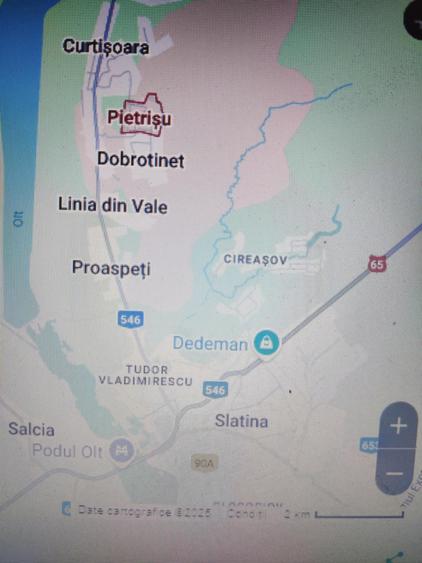 Teren 2000 mp, intravilan, vatra satului, Pietris- Slatina,urgent,5 km Slatina - 1