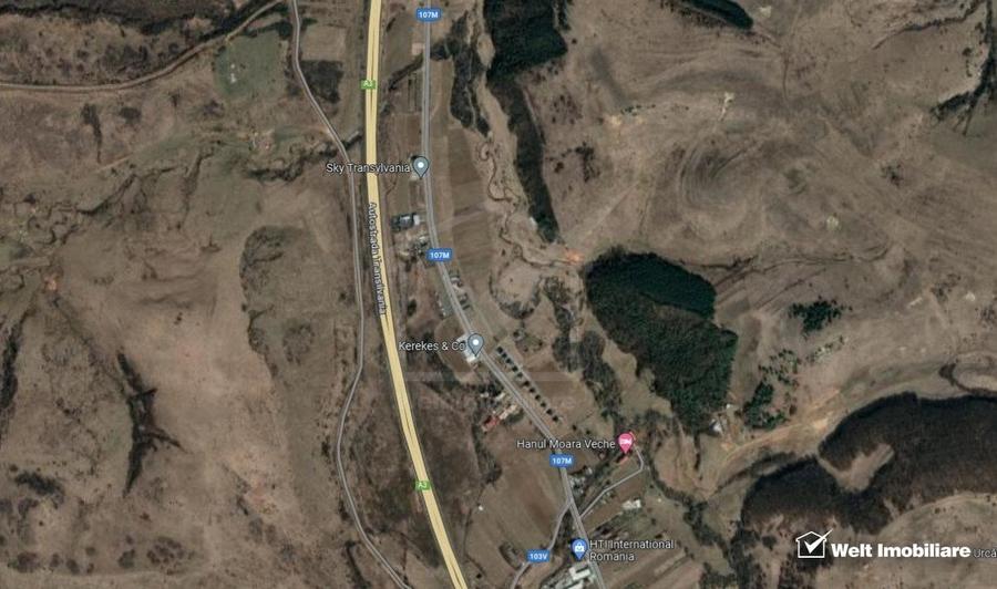 Teren de constructii 3340 mp, front 130 m, spre Savadisla - 3