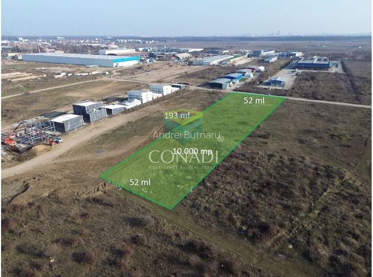 Teren de vanzare cu autorizatie pentru 2 hale - Otopeni - 10.000 mp