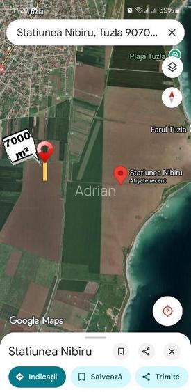 Tuzla / Costinesti teren de vanzare langa statiunea Nibiru