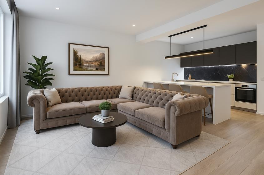 2 camere/încălzire în pardoseala/lift/str safirului/10 minute de București - 2