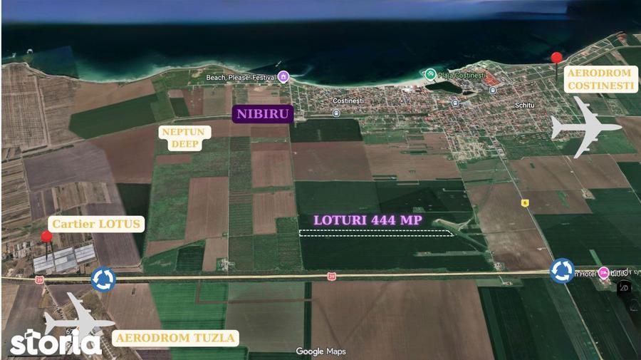 Avans 500 euro - Teren de investitie la Mare! Statiunea Costinesti 444 - 14