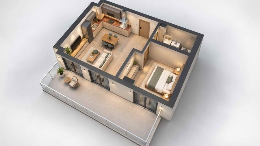Apartament cu 2 camere decomandat în Central
