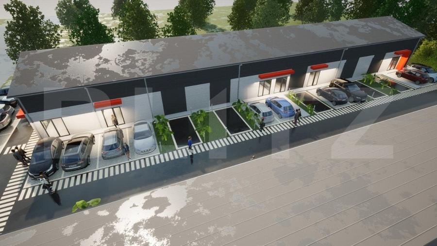 Hale noi pe parter sau P + 1, 1.755 mp utili, teren 4.000 mp, zona Ghercesti - 2