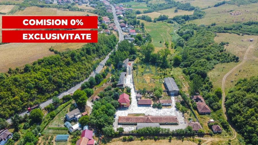 Teren intravilan, 10.000 mp, Imprejmuit+ drum privat+cladire de birouri, Dej - 1