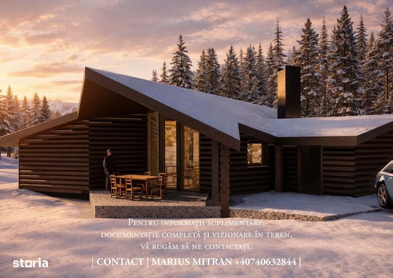 Teren intravilan 4.000 mp FUNDATA | vedere Piatra Craiului | proiect | - 1