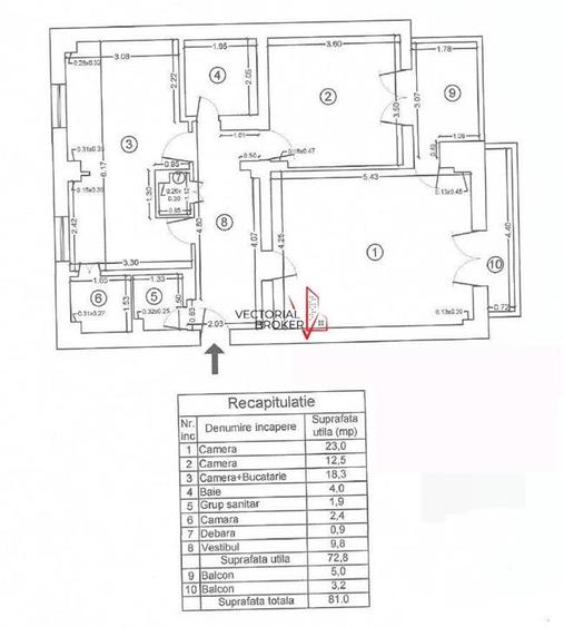 3 Camere Natiunile Unite - Parc Izvor 9 min metrou Izvor - 6