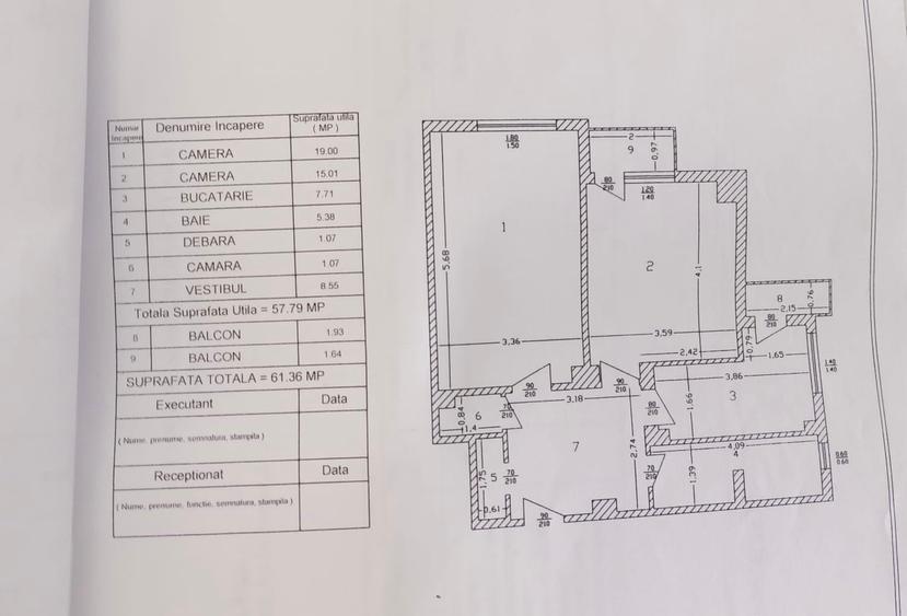 2 camere  decomandat ultra central Bulevardul Unirii 33 - 11