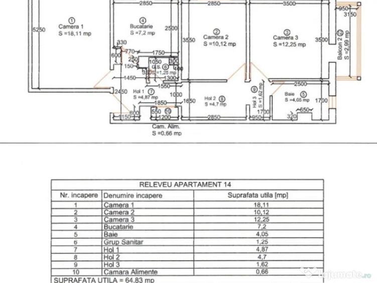 Apartament 3 camere, 65 mp, zona Soarelui - 5