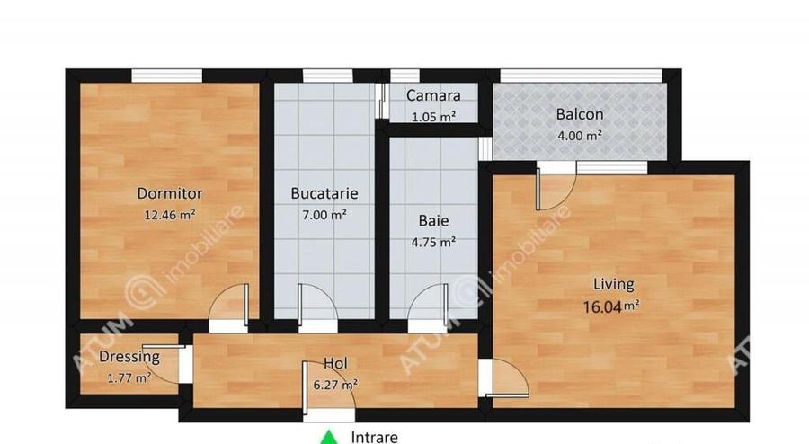 Apartament de 2 camere cu balcon si pivnita zona Vasile Aron - 7
