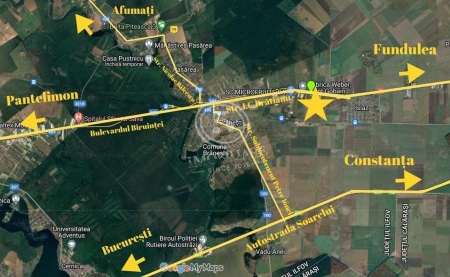 Branesti- Teren Intravilan de Vanzare-Comision 0% - 3