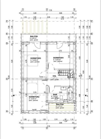 Vila 4 camere , 420 mp teren - Tomesti , Iasi - 2