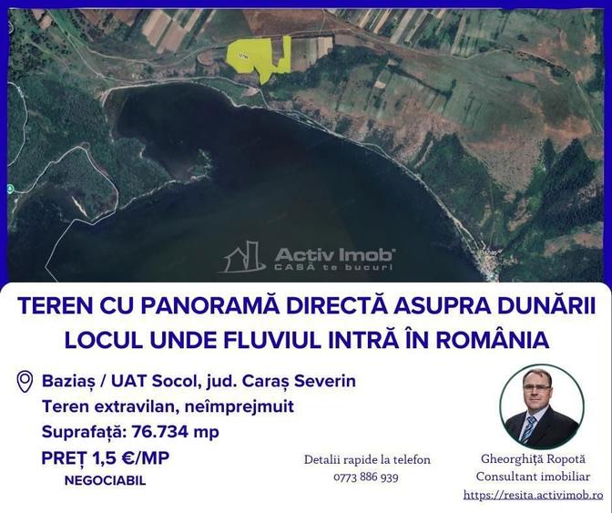 Teren extravilan in Bazias, cu vedere la Dunare - 4