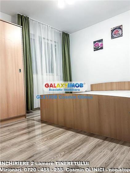 Inchiriere apartament 2 camere Tineretului vedere parc mobilat - 3