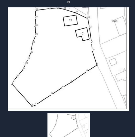 vanzare proprietate intravilan  2946 m2.  cuprinde casa demolabila, grajd  - 1
