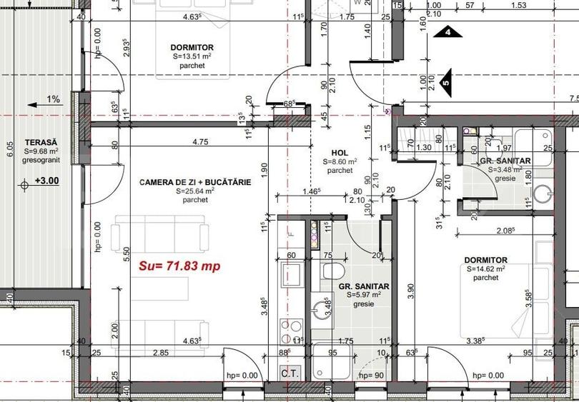 Apartament cu 3 camere si terasa – Bloc Nou Premium, Apahida - 5