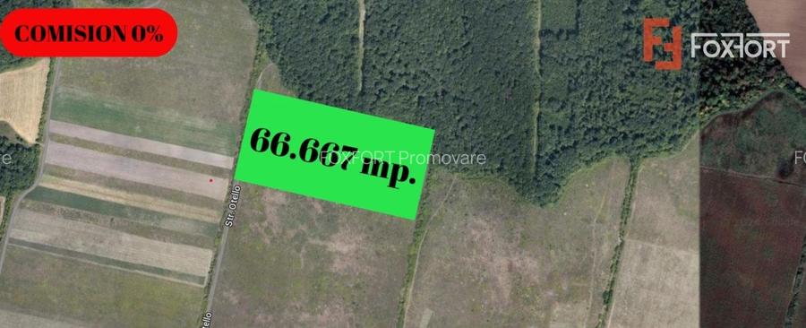 COMISION 0% Teren extravilan Mosnita in zona de Padurea Bistra - 66.667 mp
