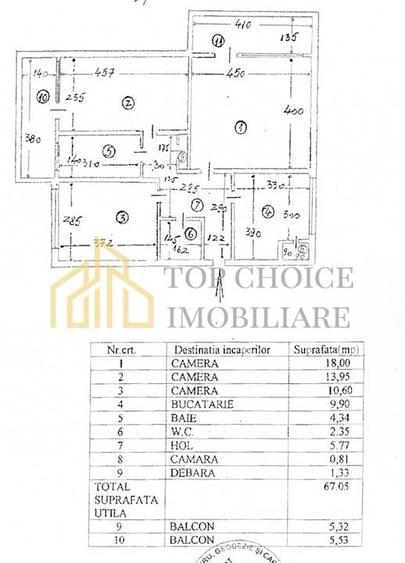 3 CAMERE AVIATIEI - CENTRALA PROPRIE - ETAJ 2/4 - 2 BAI - 2 BALCOANE MARI - 25