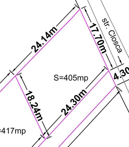 Teren intravilan orasul Beclean, parcele constructie case - 7