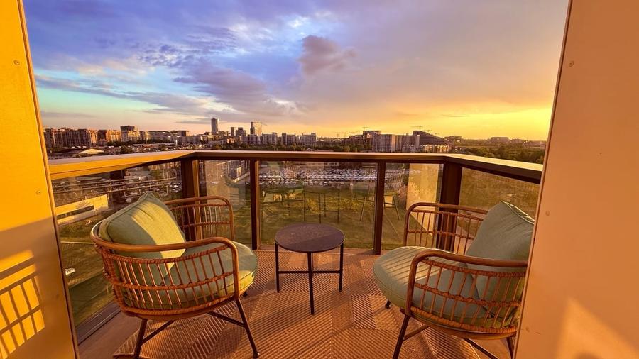 De inchiriat  | Studio dublu view panoramic| Cortina North Pipera Voluntari - 16