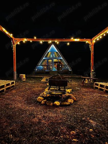 Casa A-Frame, de locuit sau afacere la cheie, teren 7000 mp, 3 stele autorizata - 9