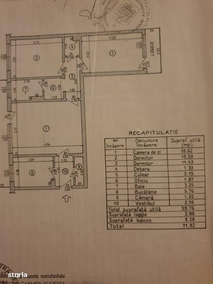 Apartament 3 camere semidecomandat - 2