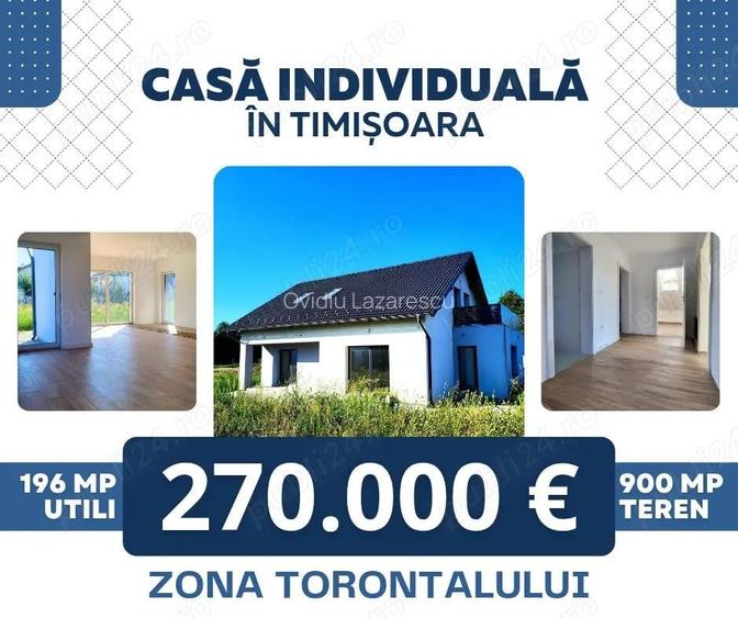 Casa individuala, teren 900 mp, zona Torontalului - Lidl, Timi?oara Casa individuala, teren 900 mp, zona Torontalului - Lidl, Timi?oara