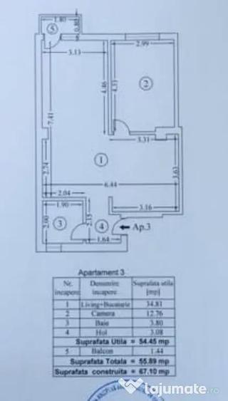 Apartament modern 2 camere, complet echipat, Damaroaia - 17