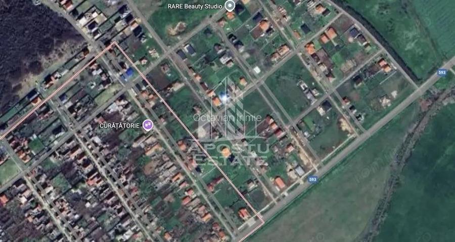 Parcela 1000 mp, vatra satului, case noi, Peciu Nou