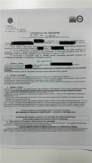 Teren intravilan cu PUZ 4000  mp -Sacele  - Bradet - 3