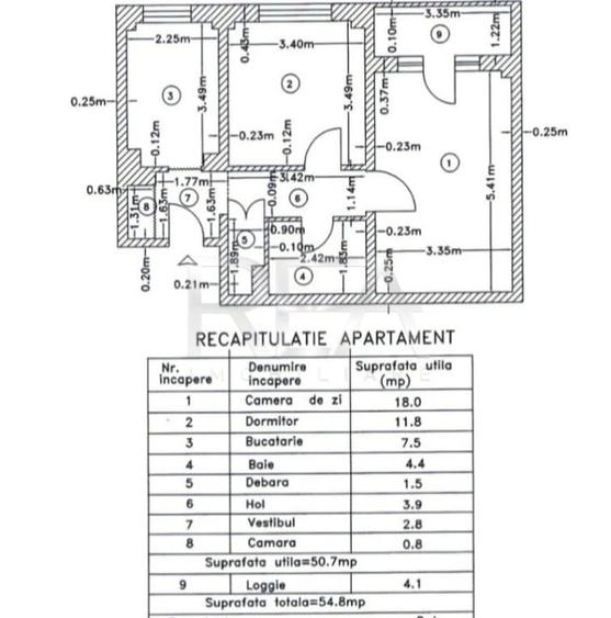 2 camere, 8/8, 56 mp, bloc 1984-Crangasi - 7
