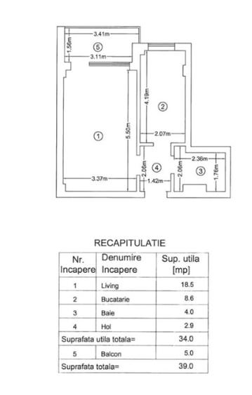 Apartament de 2 camere, etajul 1/4, zona Moara de Vant - 9