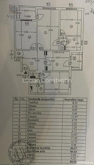 Apartament cu 4 camere semidecomandat, mobilat în Crângași