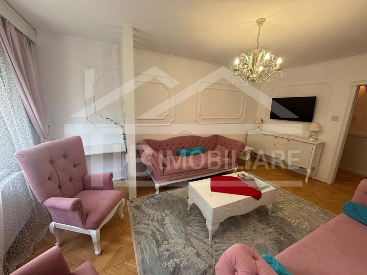 Apartament cu 3 camere, mobilat în Tudor