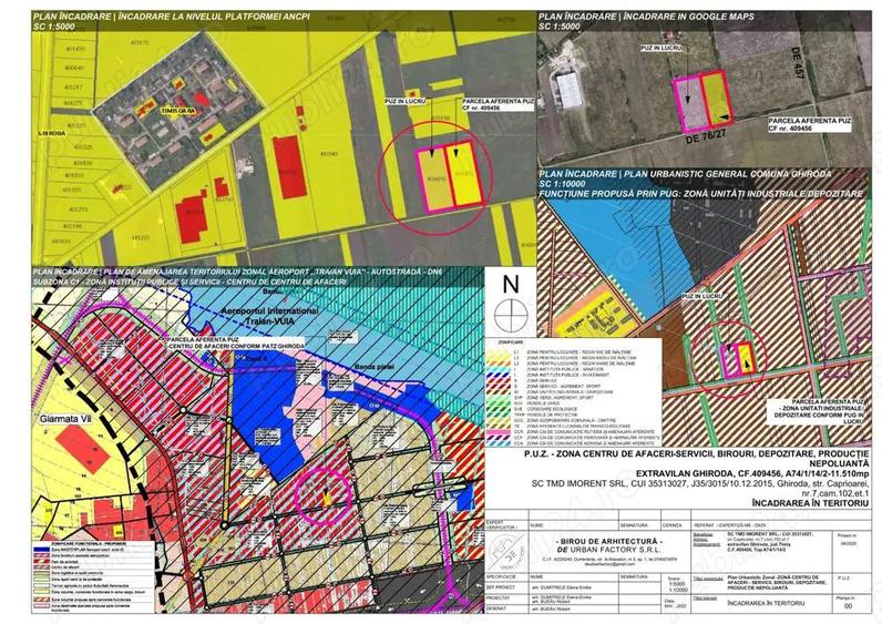 Vand 10436 mp teren industrial cu PUZ hala productie nepoluanta zona aeroport - 5