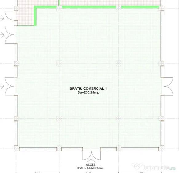 Spa?iu comercial de inchiriat Calea Moldovei, 205 mp - 1