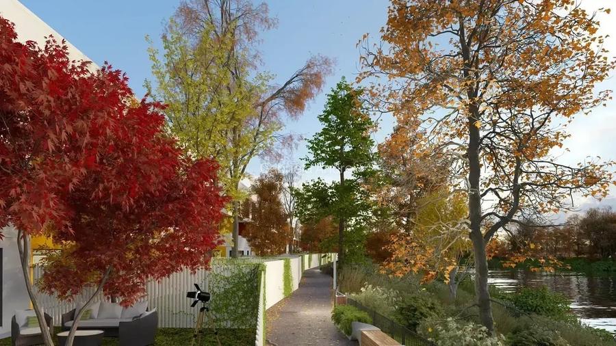 Apartament 2 Camere cu Gradina | Langa Lac | Pompa de Caldura